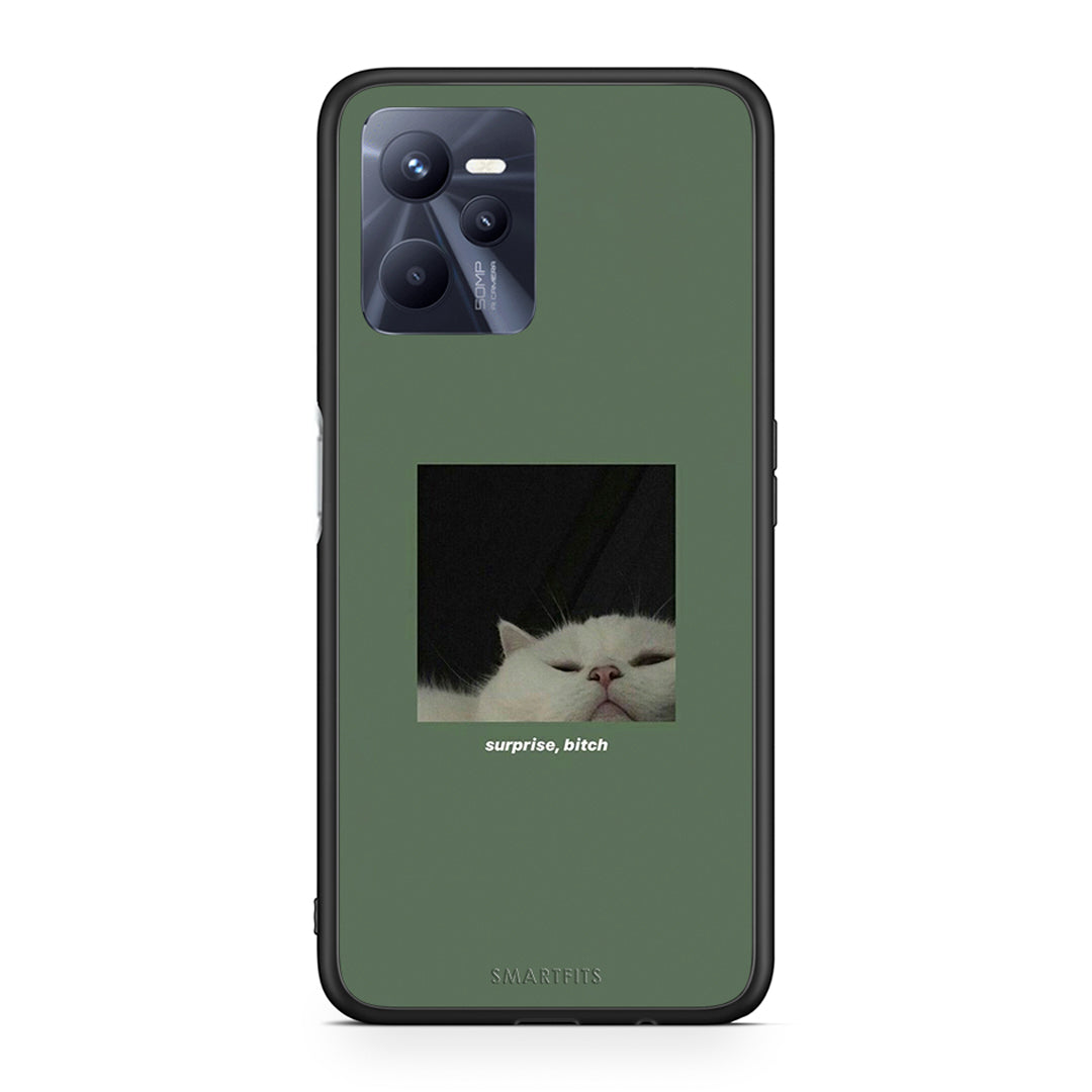 Realme C35 Bitch Surprise θήκη από τη Smartfits με σχέδιο στο πίσω μέρος και μαύρο περίβλημα | Smartphone case with colorful back and black bezels by Smartfits