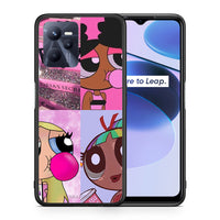 Thumbnail for Θήκη Αγίου Βαλεντίνου Realme C35 Bubble Girls από τη Smartfits με σχέδιο στο πίσω μέρος και μαύρο περίβλημα | Realme C35 Bubble Girls case with colorful back and black bezels