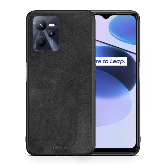 Θήκη Realme C35 Black Slate Color από τη Smartfits με σχέδιο στο πίσω μέρος και μαύρο περίβλημα | Realme C35 Black Slate Color case with colorful back and black bezels
