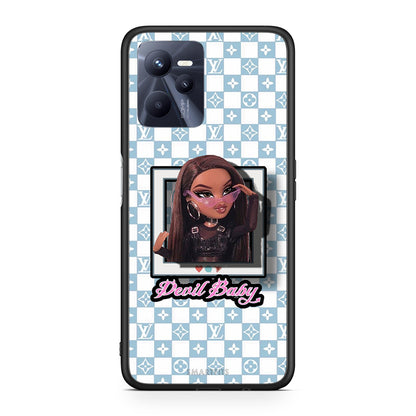 Realme C35 Devil Baby Θήκη Αγίου Βαλεντίνου από τη Smartfits με σχέδιο στο πίσω μέρος και μαύρο περίβλημα | Smartphone case with colorful back and black bezels by Smartfits