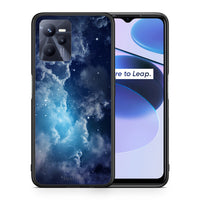 Thumbnail for Θήκη Realme C35 Blue Sky Galaxy από τη Smartfits με σχέδιο στο πίσω μέρος και μαύρο περίβλημα | Realme C35 Blue Sky Galaxy case with colorful back and black bezels