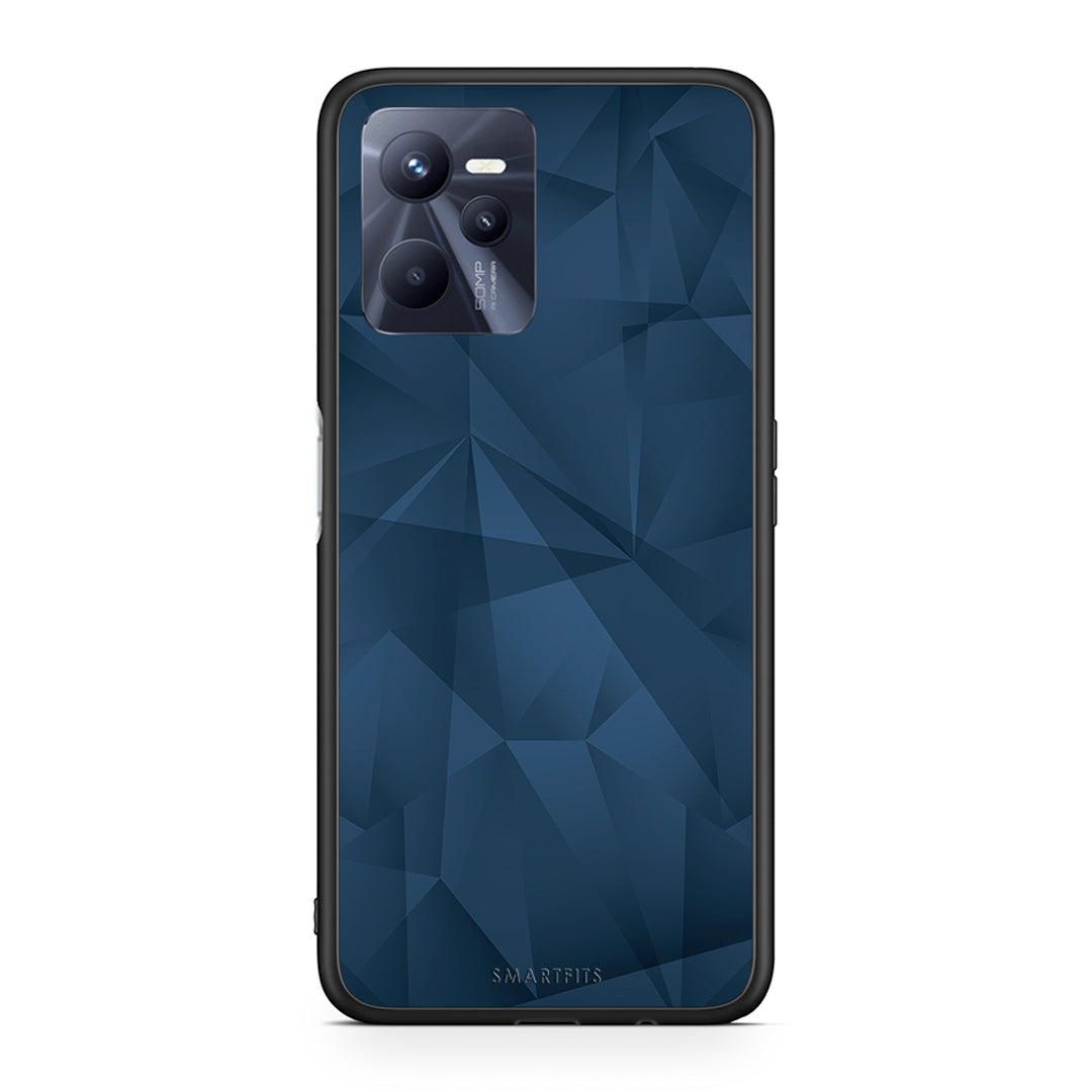 39 - Realme C35 Blue Abstract Geometric case, cover, bumper