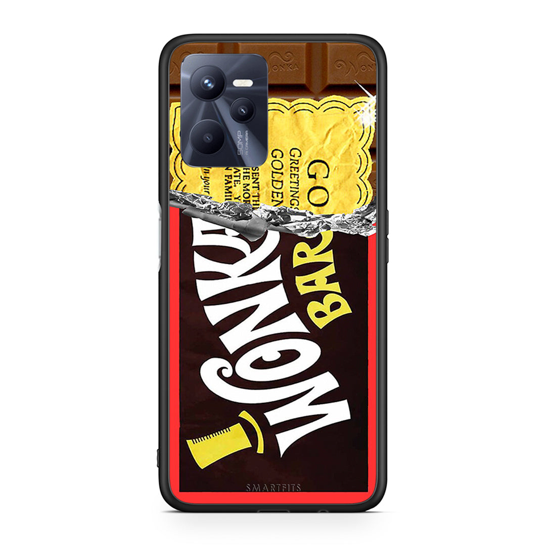 Realme C35 Golden Ticket θήκη από τη Smartfits με σχέδιο στο πίσω μέρος και μαύρο περίβλημα | Smartphone case with colorful back and black bezels by Smartfits