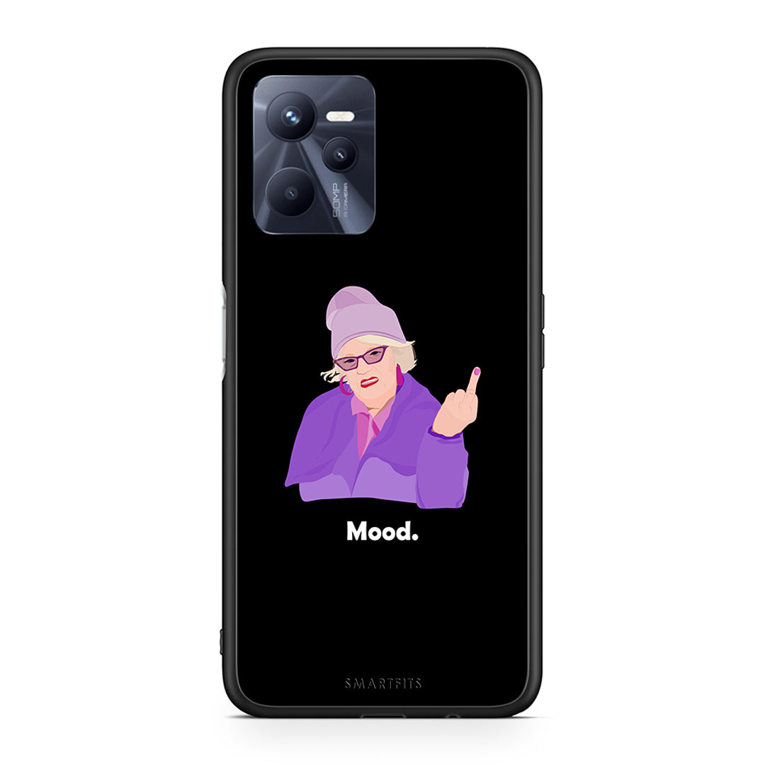 Realme C35 Grandma Mood Black θήκη από τη Smartfits με σχέδιο στο πίσω μέρος και μαύρο περίβλημα | Smartphone case with colorful back and black bezels by Smartfits
