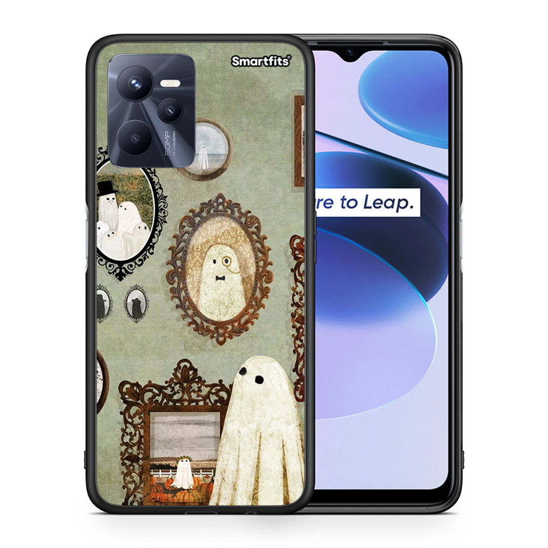 Θήκη Realme C35 Halloween Ghost Season από τη Smartfits με σχέδιο στο πίσω μέρος και μαύρο περίβλημα | Realme C35 Halloween Ghost Season case with colorful back and black bezels