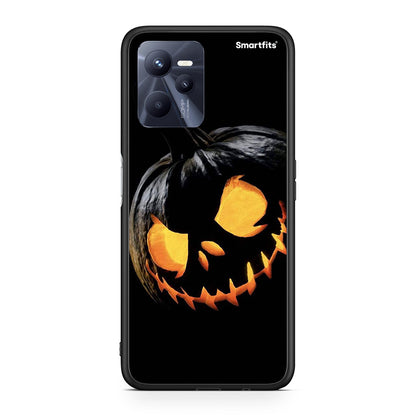 Realme C35 Halloween Scary Pumpkin θήκη από τη Smartfits με σχέδιο στο πίσω μέρος και μαύρο περίβλημα | Smartphone case with colorful back and black bezels by Smartfits