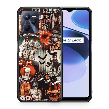 Θήκη Realme C35 Halloween Spooky Season από τη Smartfits με σχέδιο στο πίσω μέρος και μαύρο περίβλημα | Realme C35 Halloween Spooky Season case with colorful back and black bezels