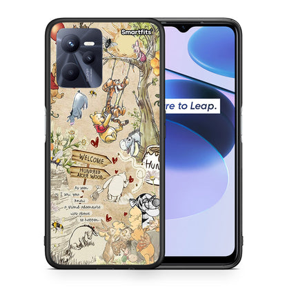 Θήκη Realme C35 Happy Friends από τη Smartfits με σχέδιο στο πίσω μέρος και μαύρο περίβλημα | Realme C35 Happy Friends case with colorful back and black bezels