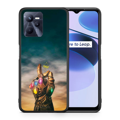 Θήκη Realme C35 Infinity Snap από τη Smartfits με σχέδιο στο πίσω μέρος και μαύρο περίβλημα | Realme C35 Infinity Snap case with colorful back and black bezels