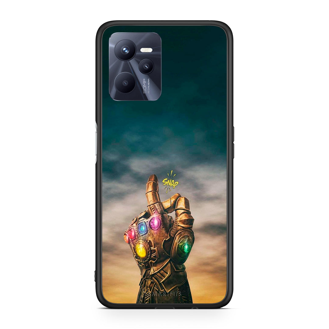 Realme C35 Infinity Snap θήκη από τη Smartfits με σχέδιο στο πίσω μέρος και μαύρο περίβλημα | Smartphone case with colorful back and black bezels by Smartfits