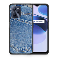 Thumbnail for Θήκη Realme C35 Jeans Pocket από τη Smartfits με σχέδιο στο πίσω μέρος και μαύρο περίβλημα | Realme C35 Jeans Pocket case with colorful back and black bezels