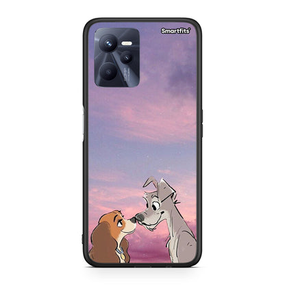 Realme C35 Lady And Tramp θήκη από τη Smartfits με σχέδιο στο πίσω μέρος και μαύρο περίβλημα | Smartphone case with colorful back and black bezels by Smartfits