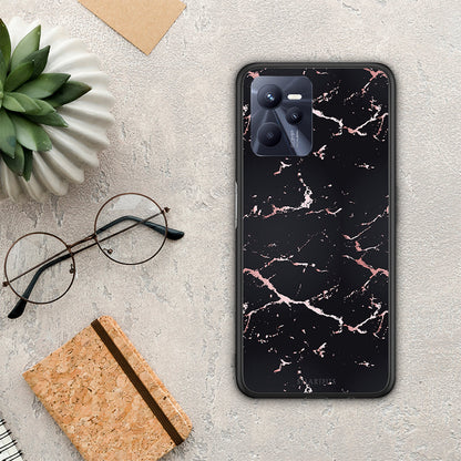 Marble Black Rosegold - Realme C35 / Narzo 50A Prime θήκη