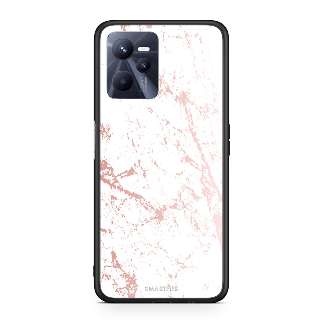 116 - Realme C35 Pink Splash Marble case, cover, bumper