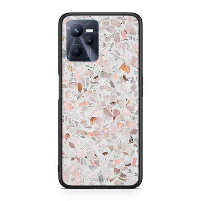 Realme C35 Marble Terrazzo θήκη από τη Smartfits με σχέδιο στο πίσω μέρος και μαύρο περίβλημα | Smartphone case with colorful back and black bezels by Smartfits