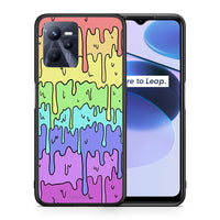Thumbnail for Θήκη Realme C35 Melting Rainbow από τη Smartfits με σχέδιο στο πίσω μέρος και μαύρο περίβλημα | Realme C35 Melting Rainbow case with colorful back and black bezels