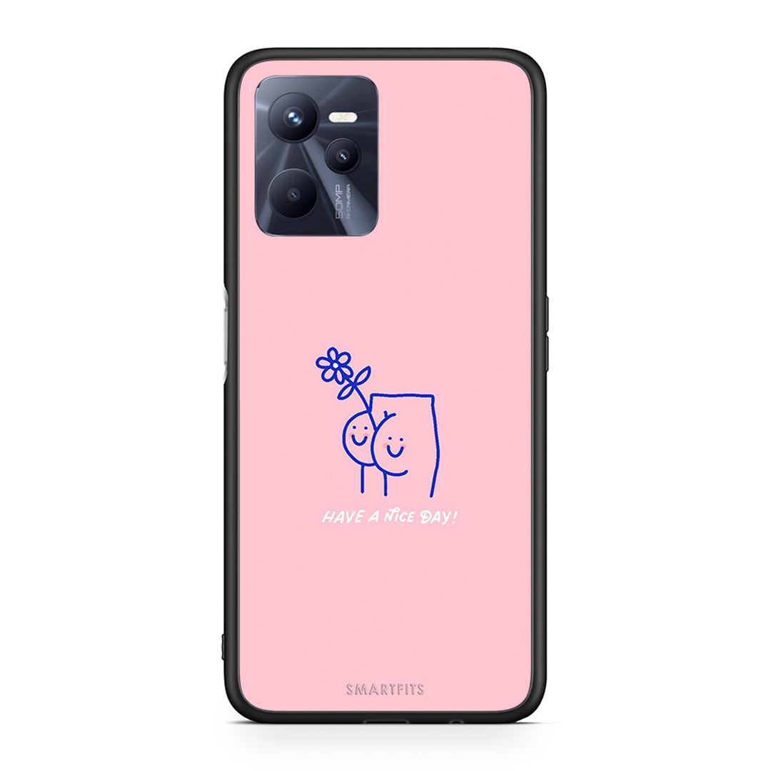 Realme C35 Nice Day θήκη από τη Smartfits με σχέδιο στο πίσω μέρος και μαύρο περίβλημα | Smartphone case with colorful back and black bezels by Smartfits