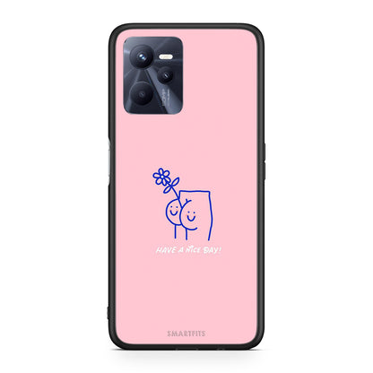 Realme C35 Nice Day θήκη από τη Smartfits με σχέδιο στο πίσω μέρος και μαύρο περίβλημα | Smartphone case with colorful back and black bezels by Smartfits