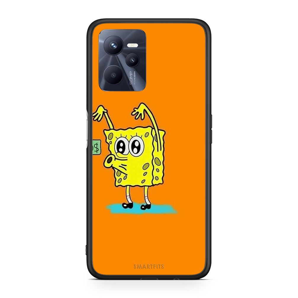 Realme C35 No Money 2 Θήκη Αγίου Βαλεντίνου από τη Smartfits με σχέδιο στο πίσω μέρος και μαύρο περίβλημα | Smartphone case with colorful back and black bezels by Smartfits