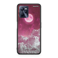 Thumbnail for Realme C35 Pink Moon θήκη από τη Smartfits με σχέδιο στο πίσω μέρος και μαύρο περίβλημα | Smartphone case with colorful back and black bezels by Smartfits