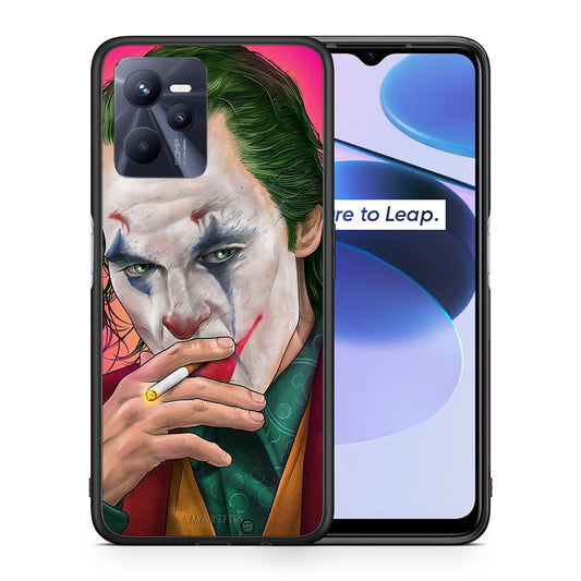 Θήκη Realme C35 JokesOnU PopArt από τη Smartfits με σχέδιο στο πίσω μέρος και μαύρο περίβλημα | Realme C35 JokesOnU PopArt case with colorful back and black bezels