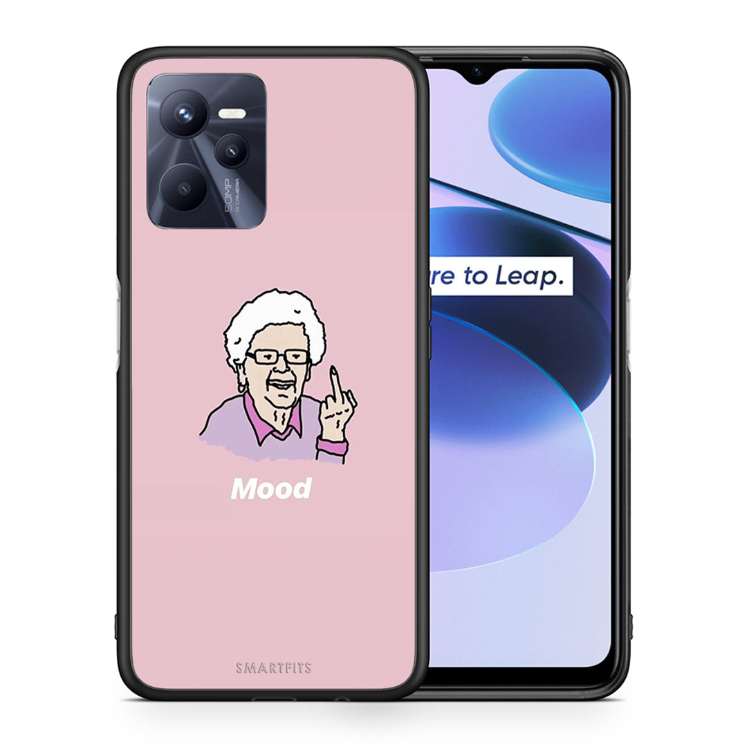 Θήκη Realme C35 Mood PopArt από τη Smartfits με σχέδιο στο πίσω μέρος και μαύρο περίβλημα | Realme C35 Mood PopArt case with colorful back and black bezels