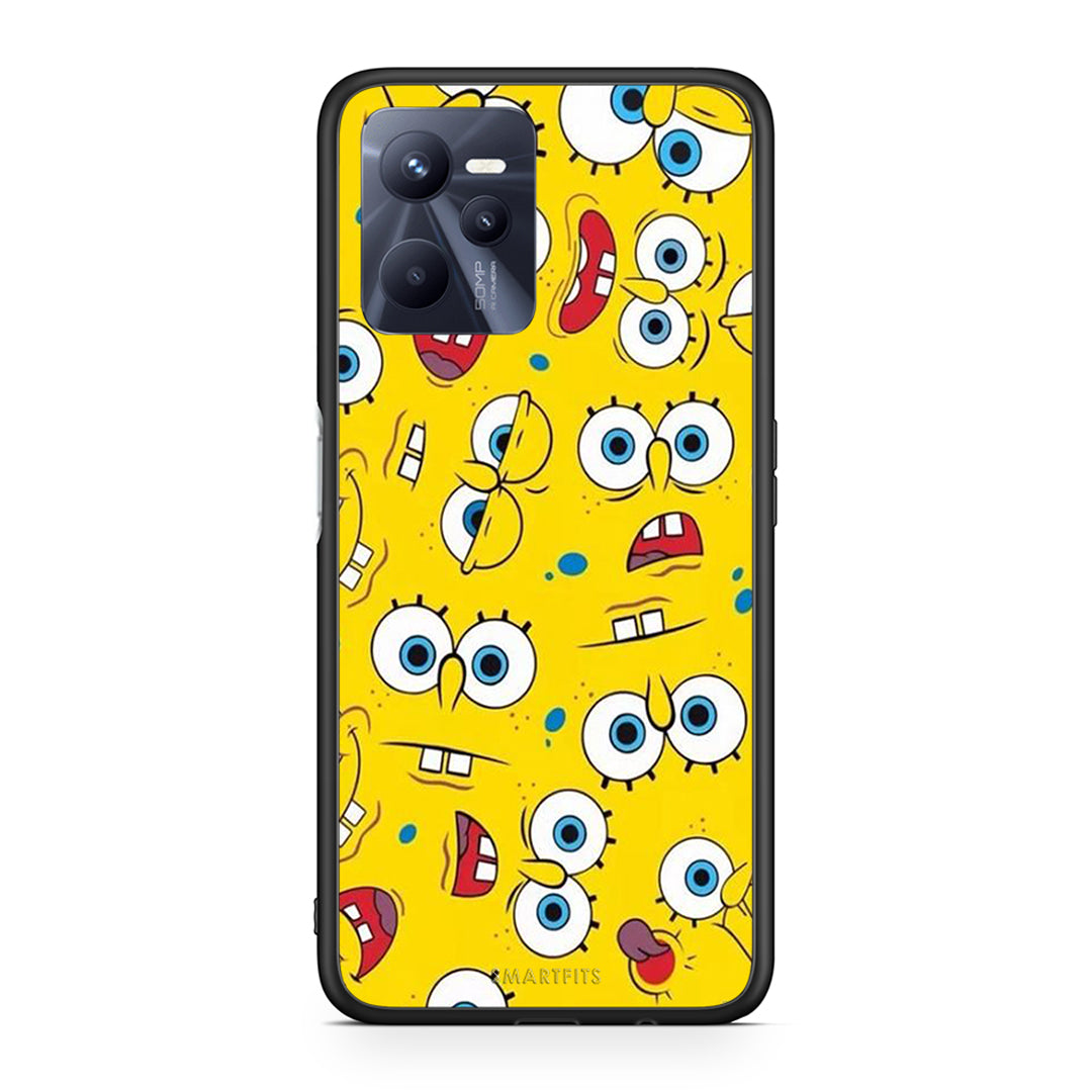 4 - Realme C35 Sponge PopArt case, cover, bumper