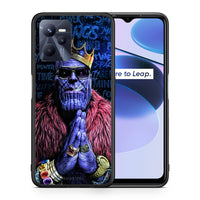Thumbnail for Θήκη Realme C35 Thanos PopArt από τη Smartfits με σχέδιο στο πίσω μέρος και μαύρο περίβλημα | Realme C35 Thanos PopArt case with colorful back and black bezels