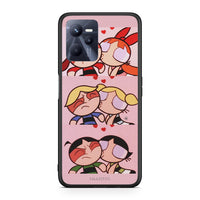 Thumbnail for Realme C35 Puff Love Θήκη Αγίου Βαλεντίνου από τη Smartfits με σχέδιο στο πίσω μέρος και μαύρο περίβλημα | Smartphone case with colorful back and black bezels by Smartfits