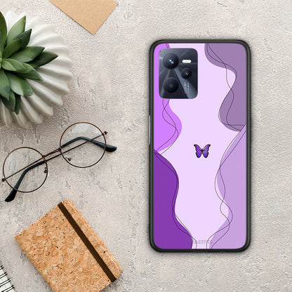 Purple Mariposa - Realme C35 / Narzo 50A Prime θήκη