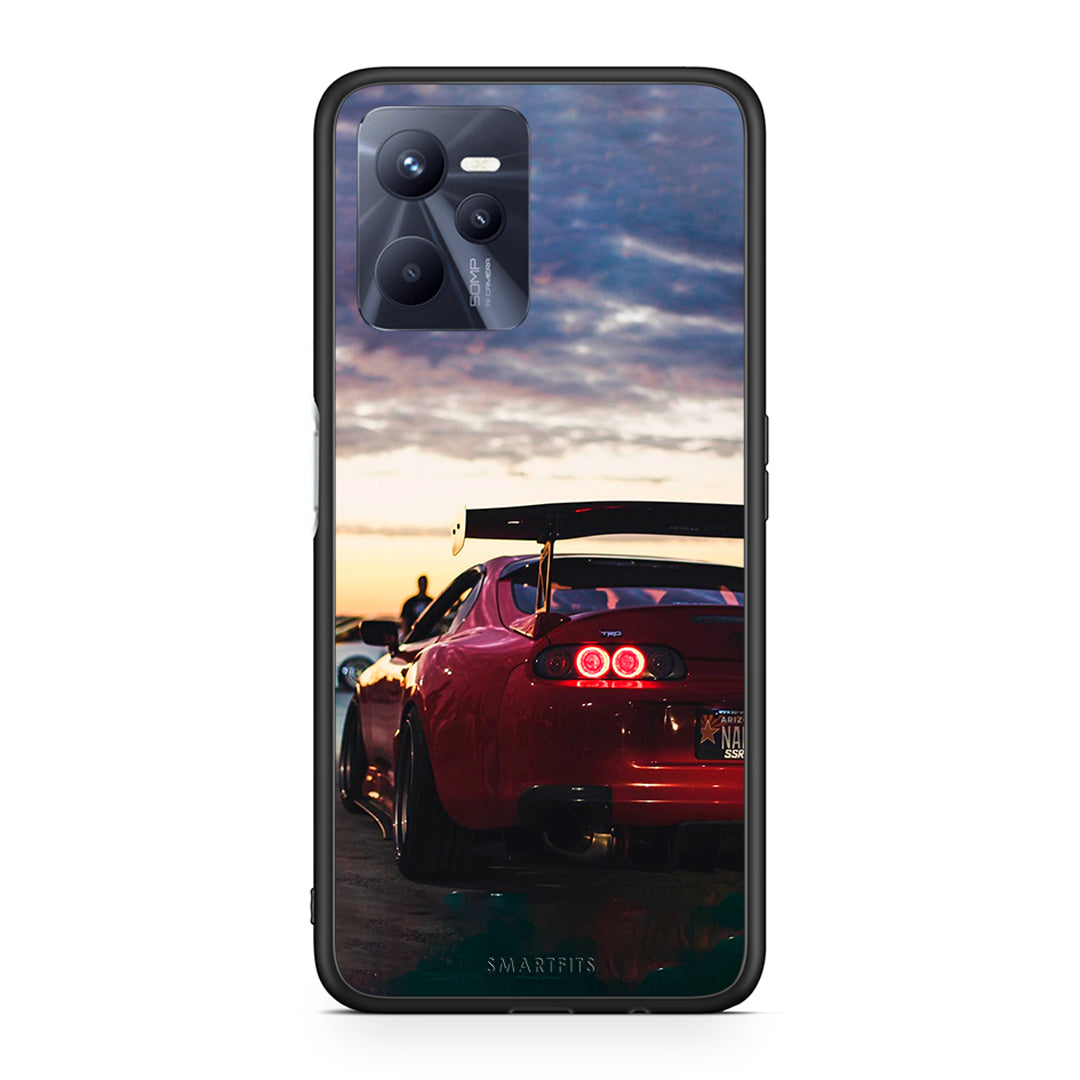 Realme C35 Racing Supra θήκη από τη Smartfits με σχέδιο στο πίσω μέρος και μαύρο περίβλημα | Smartphone case with colorful back and black bezels by Smartfits