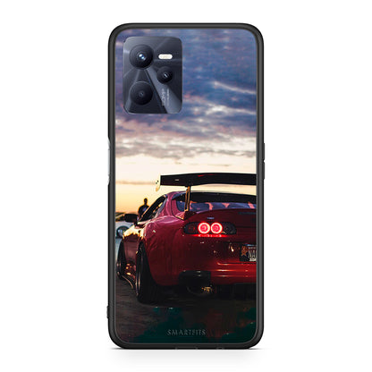 Realme C35 Racing Supra θήκη από τη Smartfits με σχέδιο στο πίσω μέρος και μαύρο περίβλημα | Smartphone case with colorful back and black bezels by Smartfits