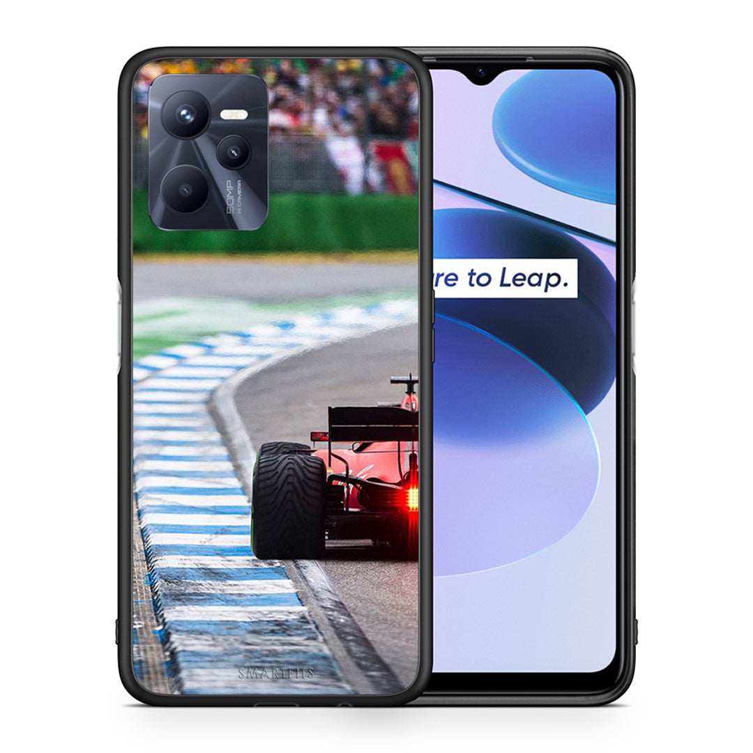 Θήκη Realme C35 Racing Vibes από τη Smartfits με σχέδιο στο πίσω μέρος και μαύρο περίβλημα | Realme C35 Racing Vibes case with colorful back and black bezels