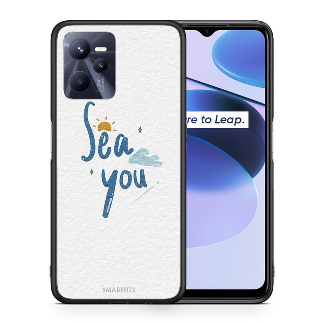 Θήκη Realme C35 Sea You από τη Smartfits με σχέδιο στο πίσω μέρος και μαύρο περίβλημα | Realme C35 Sea You case with colorful back and black bezels