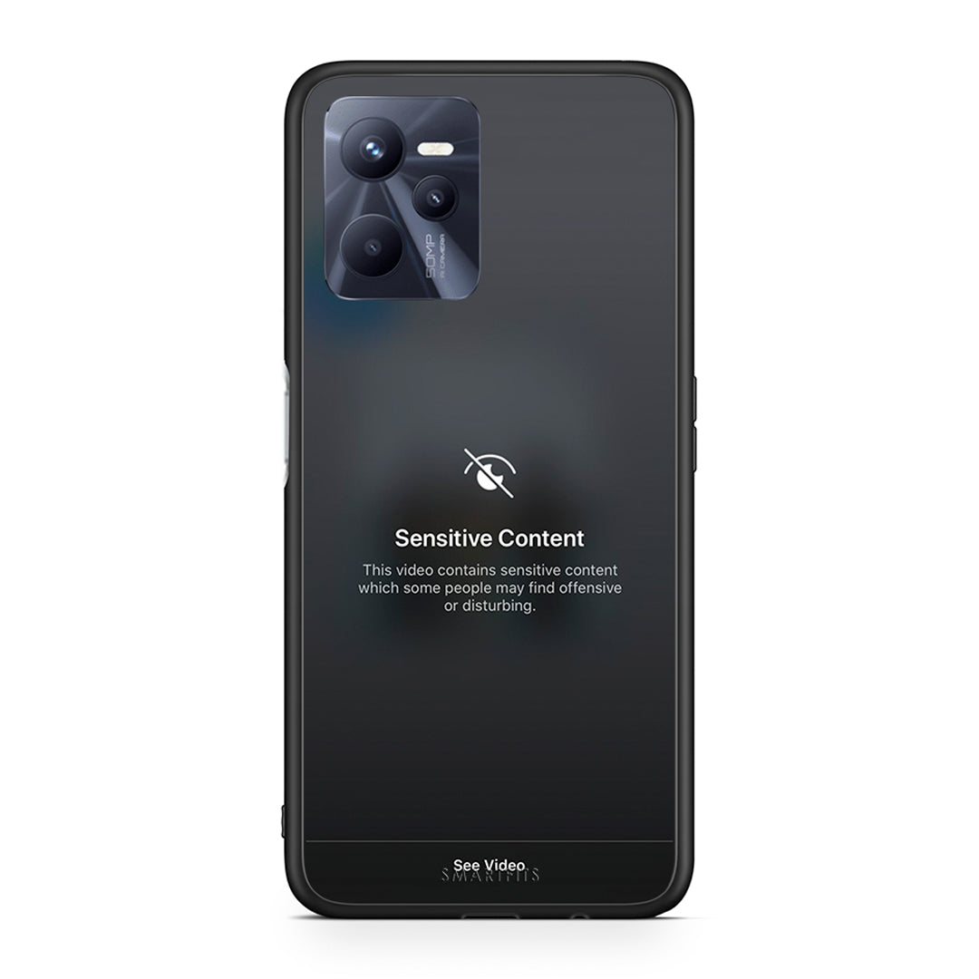 Realme C35 Sensitive Content θήκη από τη Smartfits με σχέδιο στο πίσω μέρος και μαύρο περίβλημα | Smartphone case with colorful back and black bezels by Smartfits