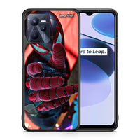 Thumbnail for Θήκη Realme C35 Spider Hand από τη Smartfits με σχέδιο στο πίσω μέρος και μαύρο περίβλημα | Realme C35 Spider Hand case with colorful back and black bezels