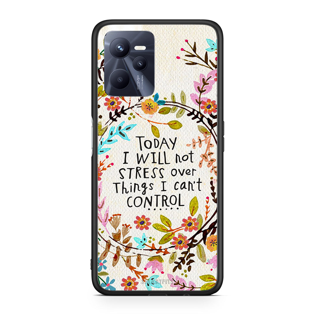 Realme C35 Stress Over θήκη από τη Smartfits με σχέδιο στο πίσω μέρος και μαύρο περίβλημα | Smartphone case with colorful back and black bezels by Smartfits