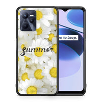 Thumbnail for Θήκη Realme C35 Summer Daisies από τη Smartfits με σχέδιο στο πίσω μέρος και μαύρο περίβλημα | Realme C35 Summer Daisies case with colorful back and black bezels