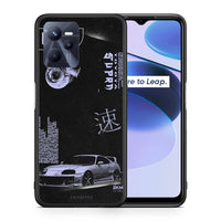 Thumbnail for Θήκη Αγίου Βαλεντίνου Realme C35 Tokyo Drift από τη Smartfits με σχέδιο στο πίσω μέρος και μαύρο περίβλημα | Realme C35 Tokyo Drift case with colorful back and black bezels