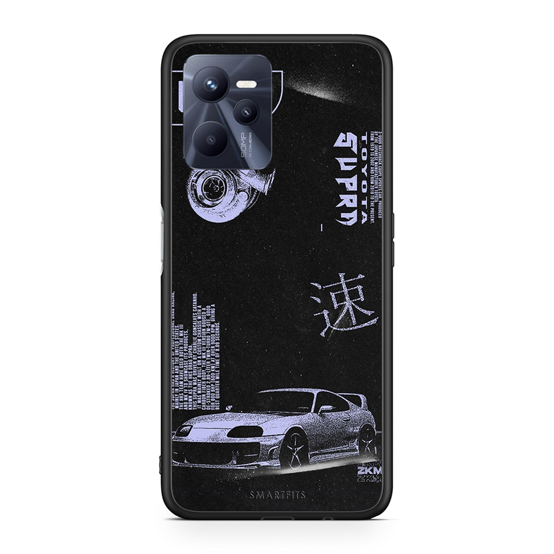 Realme C35 Tokyo Drift Θήκη Αγίου Βαλεντίνου από τη Smartfits με σχέδιο στο πίσω μέρος και μαύρο περίβλημα | Smartphone case with colorful back and black bezels by Smartfits