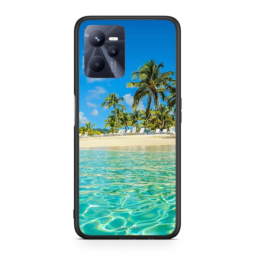 Realme C35 Tropical Vibes Θήκη από τη Smartfits με σχέδιο στο πίσω μέρος και μαύρο περίβλημα | Smartphone case with colorful back and black bezels by Smartfits