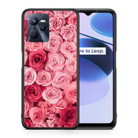 Thumbnail for Θήκη Realme C35 RoseGarden Valentine από τη Smartfits με σχέδιο στο πίσω μέρος και μαύρο περίβλημα | Realme C35 RoseGarden Valentine case with colorful back and black bezels
