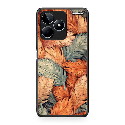 Realme C53 Autumn Leaves Θήκη από τη Smartfits με σχέδιο στο πίσω μέρος και μαύρο περίβλημα | Smartphone case with colorful back and black bezels by Smartfits