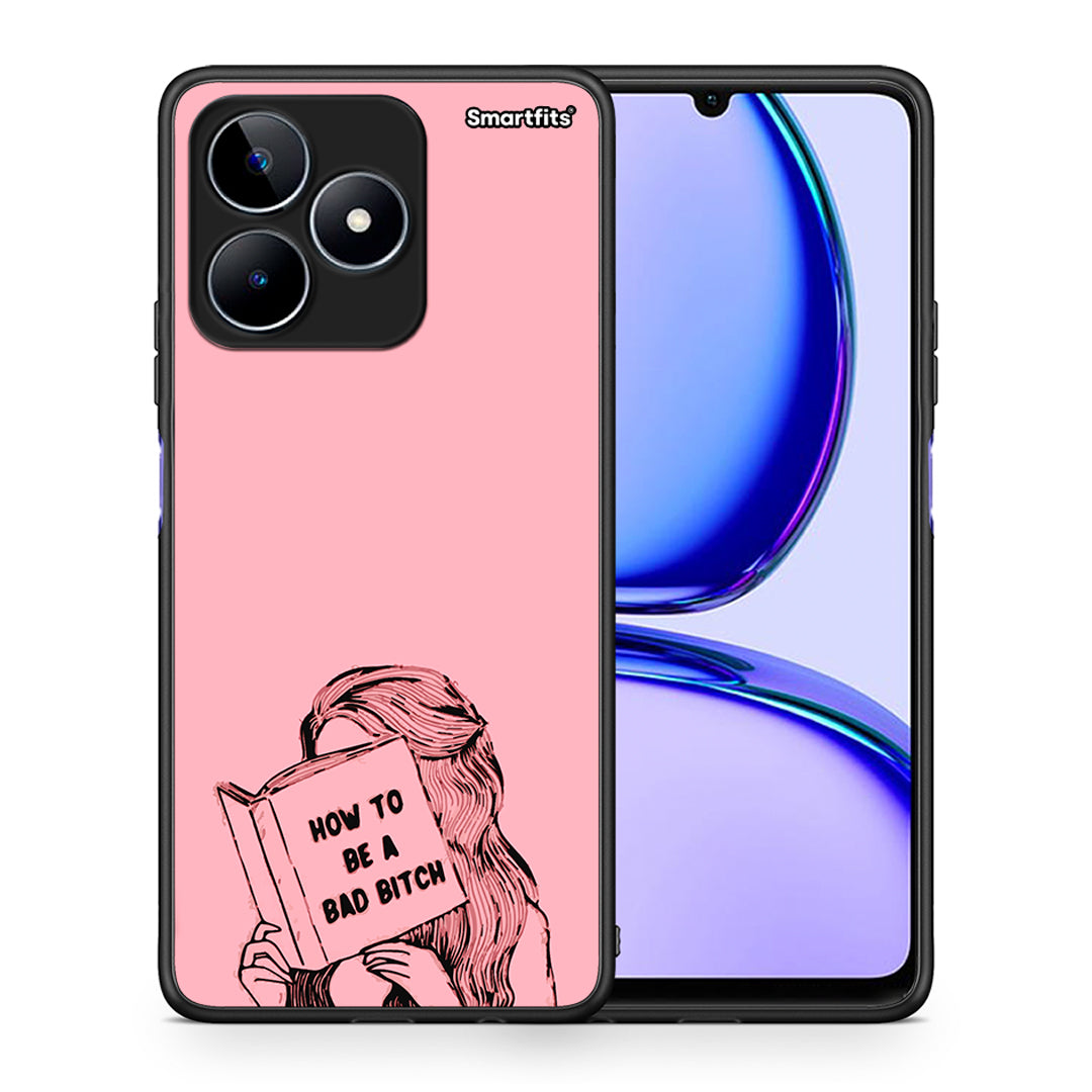 Θήκη Realme C53 Bad Bitch από τη Smartfits με σχέδιο στο πίσω μέρος και μαύρο περίβλημα | Realme C53 Bad Bitch case with colorful back and black bezels