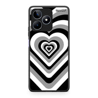Thumbnail for Realme C53 Black Hearts θήκη από τη Smartfits με σχέδιο στο πίσω μέρος και μαύρο περίβλημα | Smartphone case with colorful back and black bezels by Smartfits