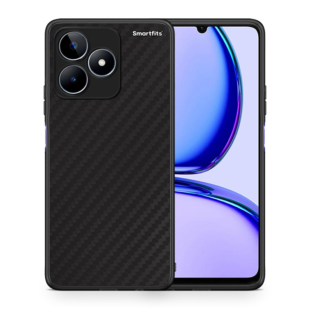 Θήκη Realme C53 Carbon Black από τη Smartfits με σχέδιο στο πίσω μέρος και μαύρο περίβλημα | Realme C53 Carbon Black case with colorful back and black bezels