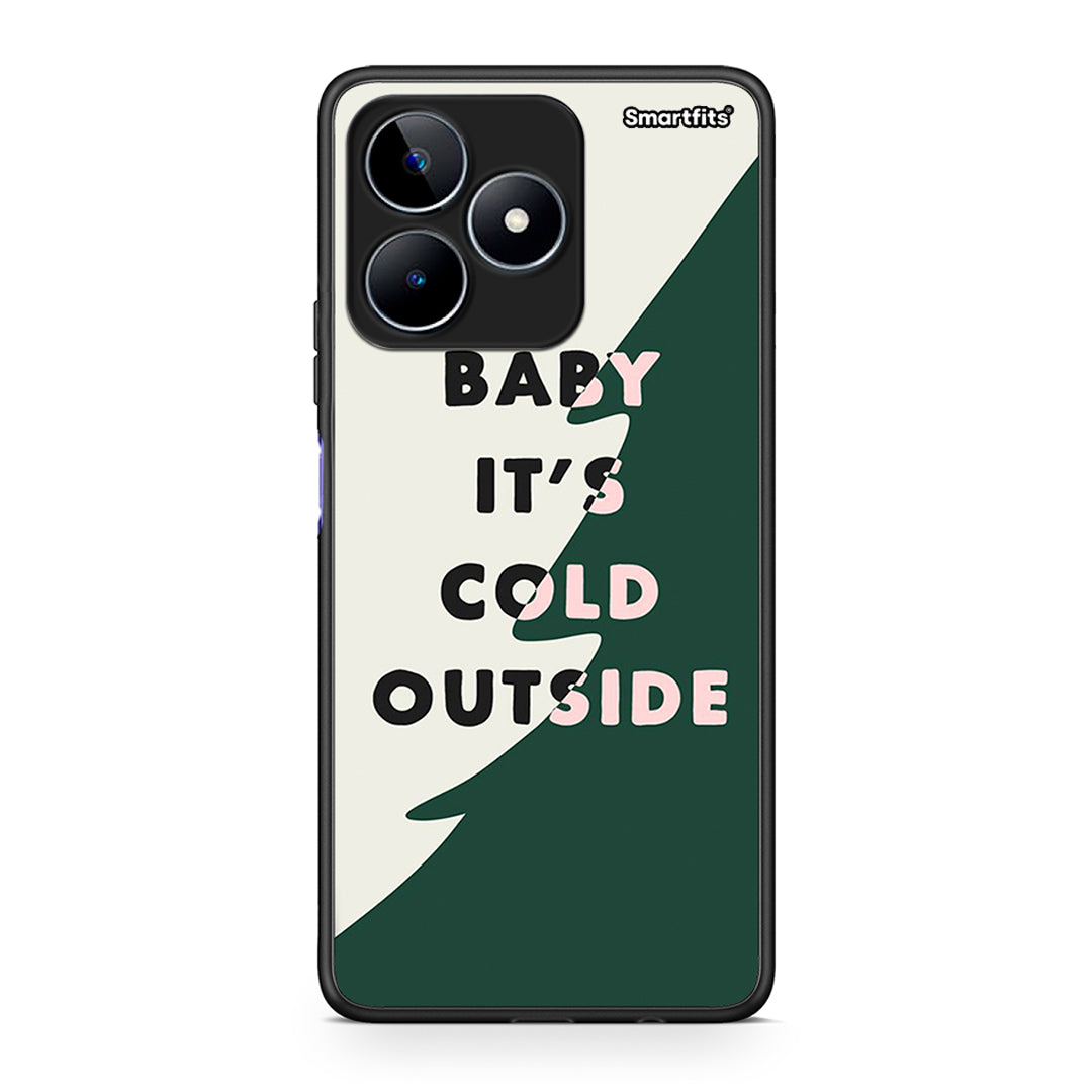 Realme C53 Cold Outside θήκη από τη Smartfits με σχέδιο στο πίσω μέρος και μαύρο περίβλημα | Smartphone case with colorful back and black bezels by Smartfits