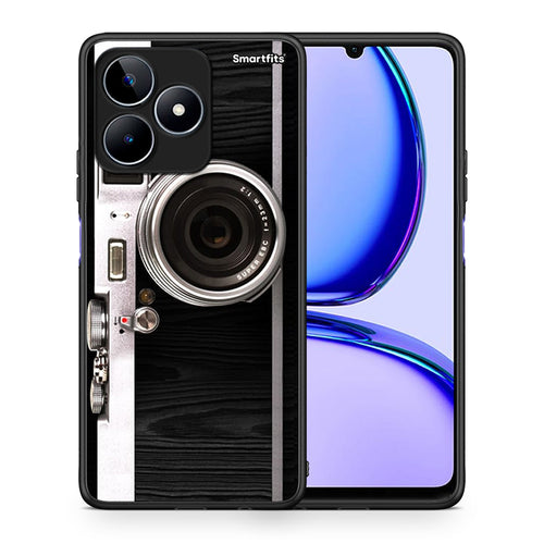 Θήκη Realme C53 Emily In Paris από τη Smartfits με σχέδιο στο πίσω μέρος και μαύρο περίβλημα | Realme C53 Emily In Paris case with colorful back and black bezels