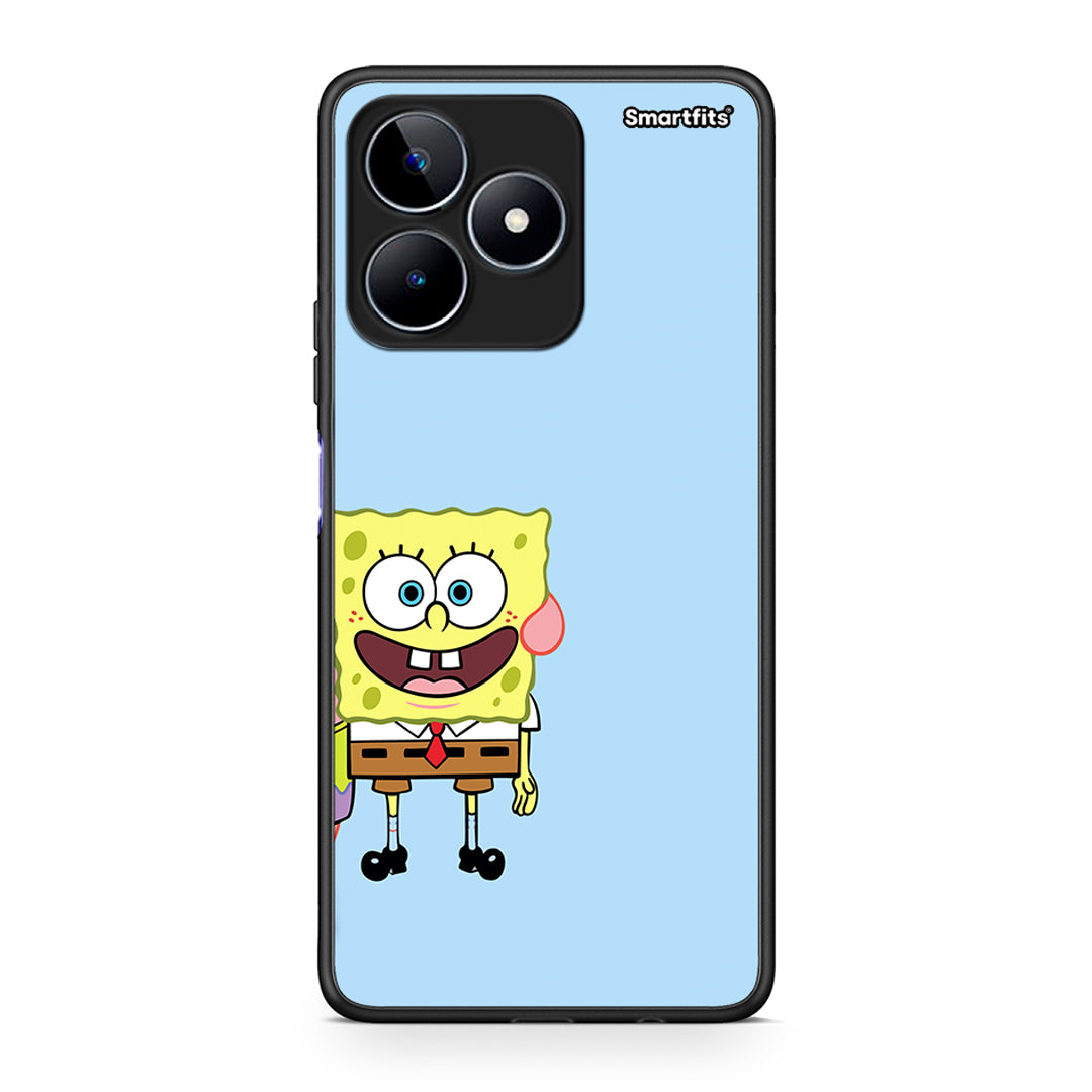 Realme C53 Friends Bob θήκη από τη Smartfits με σχέδιο στο πίσω μέρος και μαύρο περίβλημα | Smartphone case with colorful back and black bezels by Smartfits