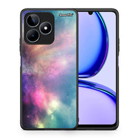 Thumbnail for Θήκη Realme C53 Rainbow Galaxy από τη Smartfits με σχέδιο στο πίσω μέρος και μαύρο περίβλημα | Realme C53 Rainbow Galaxy case with colorful back and black bezels
